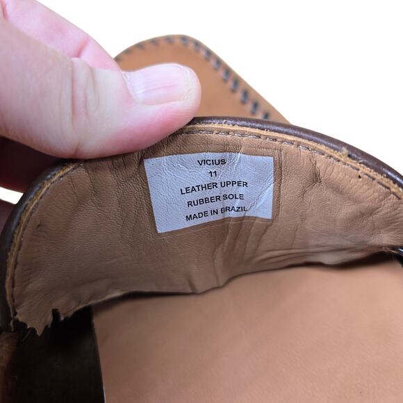 Steve Madden Men Vicius Driving Moccasin Slip On Loafer Leather Size 11 Pristine - Picture 9 of 10